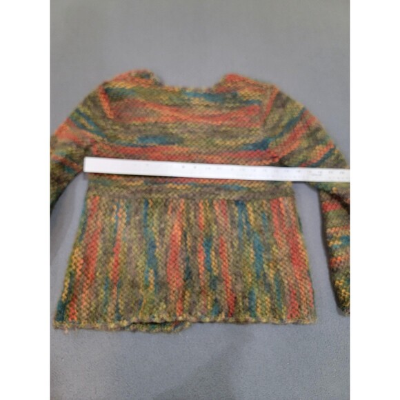 Talbots Petites Sweater Womens Large Multi Color Mohair Blend Button Cardigan - Picture 8 of 12